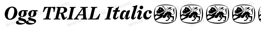 Ogg TRIAL Italic字体转换